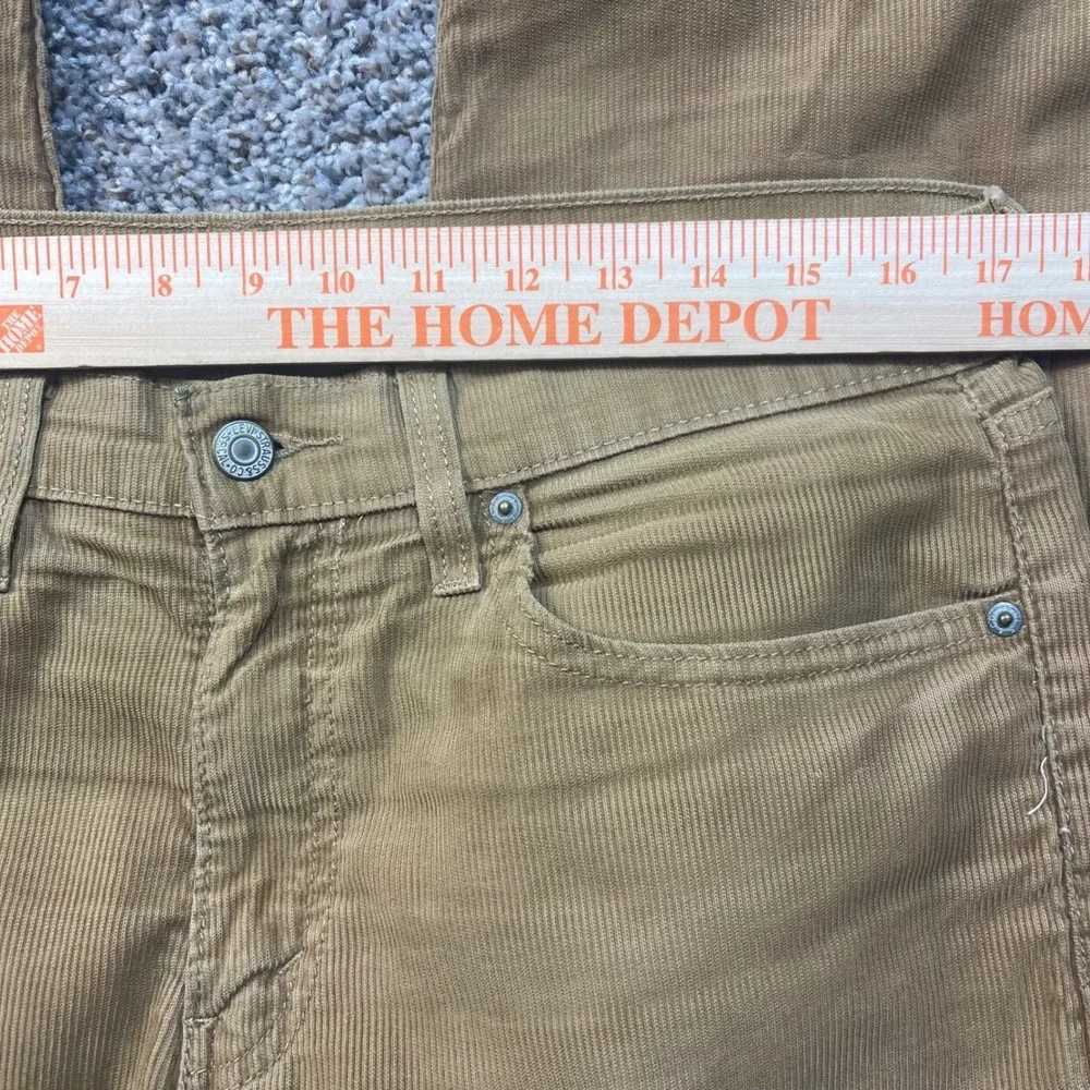 Levis 508 Men's 34x30 Regular Taper Corduroy Pants Tan Khaki Cords 508-0338